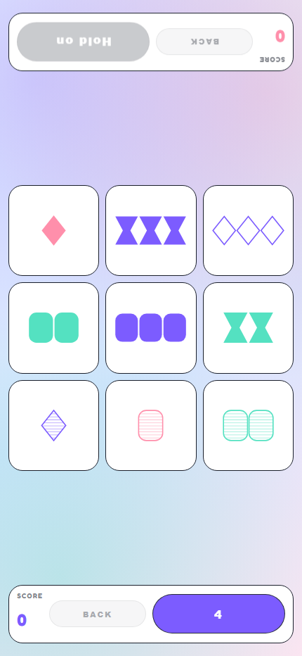 Two-player mode: claim window in play